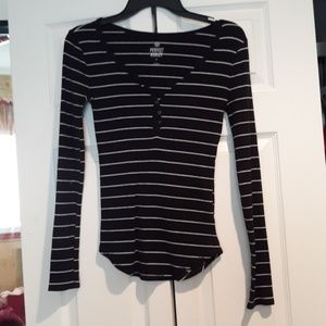 Striped Henley Tee